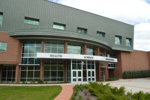 Judd Gregg Hall entrance at NCC