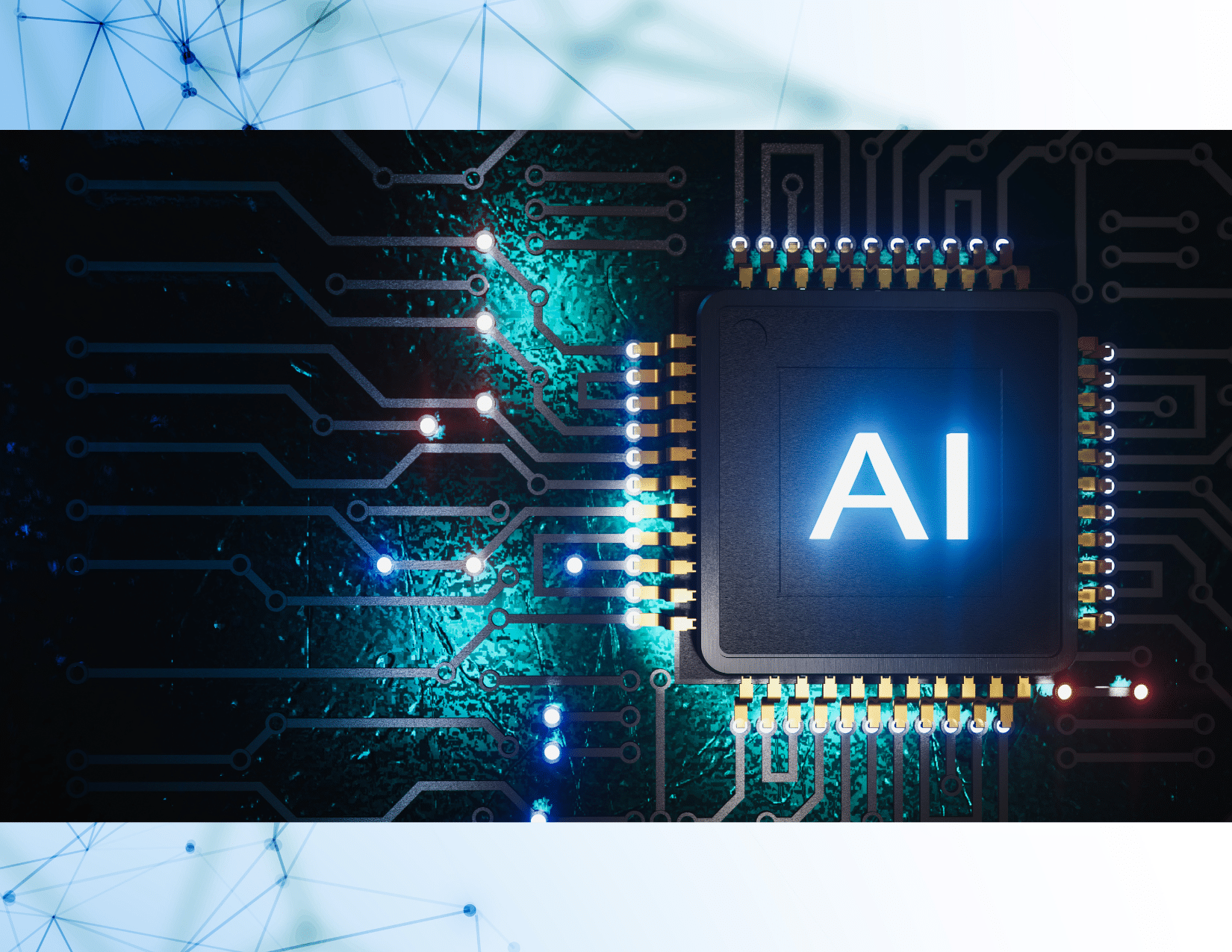 graphic showing a computer chip labeled "AI"